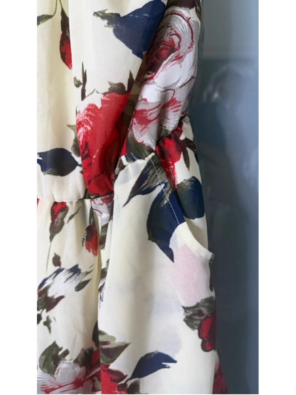 Cecico Floral Romper Size M Beige Red